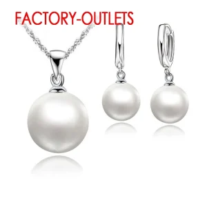 סט תכשיטי כלה מכסף 925 פנינים - מתנה מושלמת