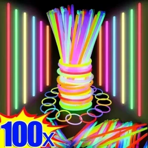 סטיקלייט זוהר מסיבה - 50,100 יחידות - צבעוניות