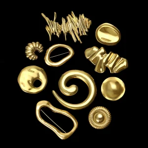 סיכות טבעת לאישה-Stainless Steel-גיאומטריות זוהרות