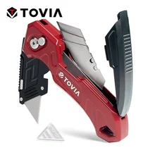 סכין יפנית מתקפלת T TOVIA - לחיתוך קרטונים מקצועי