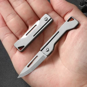 סכין כיס טיטניום EDC מיני- דק במיוחד לנשים