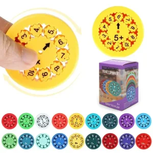 ספינר מתמטי - 9 יחידות משחק חשבון לילדים