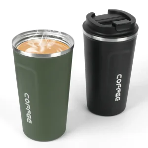 ספל תרמי לרכב Thermo Cafe - נירוסטה כפול 380,510 מ,ל