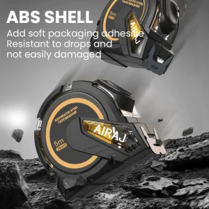 סרט מדידה AIRAJ - 3-10 מטר - דיוק גבוה וידית נעילה