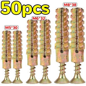 עוגני קיר פלדה Heavy Duty עם ברגים - קיט הרכבה
