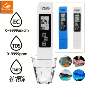 עט בדיקת איכות מים ביתי - TDS EC מטר דיגיטלי