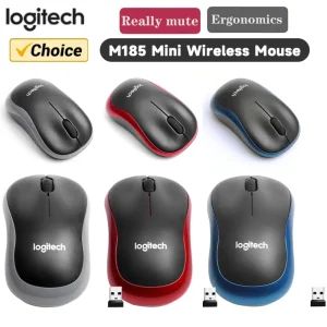 עכבר אלחוטי Logitech M185 מיני- שקט ואופטי