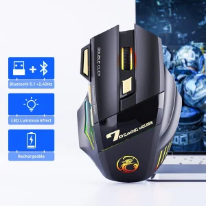 עכבר גיימינג אלחוטי IMICE GW-X7 - 3200DPI נטען