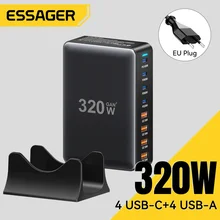 עמדת טעינה מהירה Essager 320W - 8 פורטים