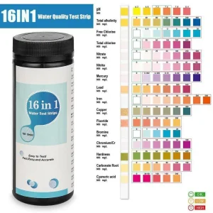 ערכת בדיקת מים 16 ב-1 ביתית - בריכות וספא