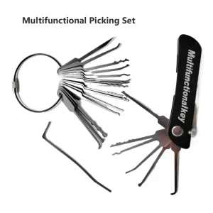 ערכת פריצת מנעולים 21 ב-1 - למתחילים ומקצוענים