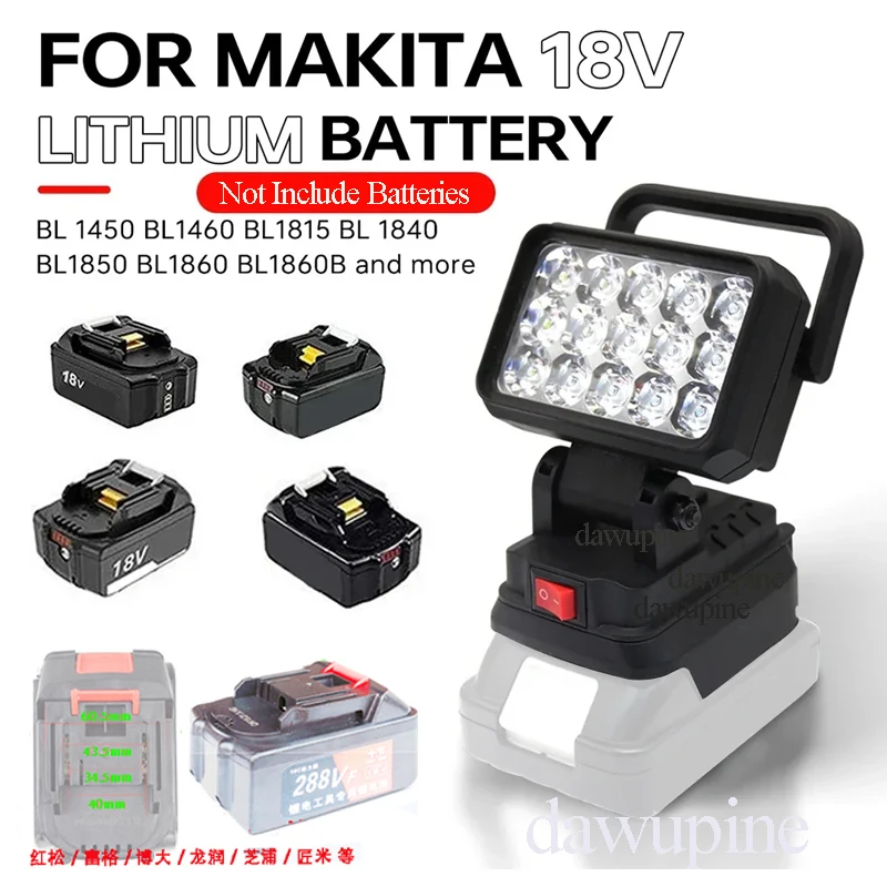 פנס Makita 18V - תאורת לד ניידת לעבודה ולשטח