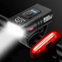 פנס אופניים T6 LED נטען USB - 1000LM - קדמי MTB