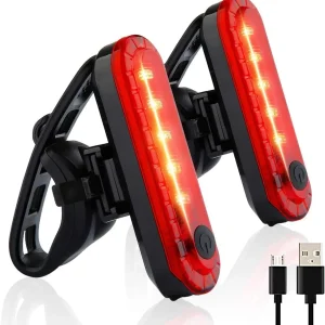 פנס אופניים אחורי אדום MTB - נטען USB - בטיחותי