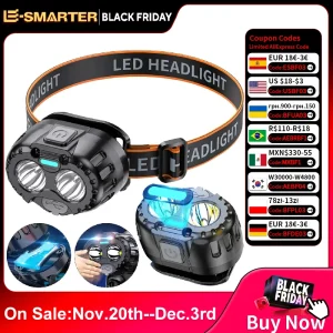 פנס ראש LED חזק - עמיד למים - קמפינג וטיולים