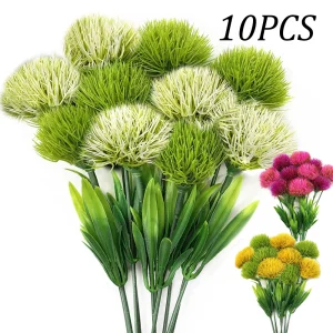 פרחי ,,דנדליון,, מלאכותיים 10 יח׳ - קישוט מושלם