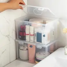 קופסת אחסון פלסטיק שקופה - לעטים, ניירת ומשרד