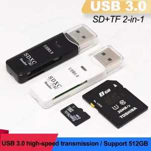 קורא כרטיסי זיכרון USB 3.0 , SD,TF למחשב ולטלפון