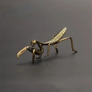 קישוט עתיק, עציץ פרחים וינטג' Copper Mantis