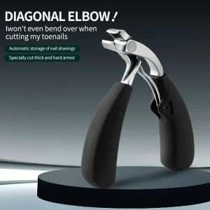 קליפר נירוסטה מקצועי לציפורן עבה ונטויה