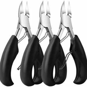 קליפרים לציפורניים עבות - 3 יח' - לגברים,קשישים