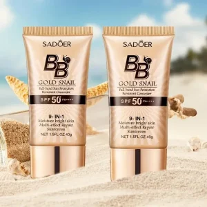 קרם BB SPF50+ לחותי שבלול זהב - כיסוי אחיד