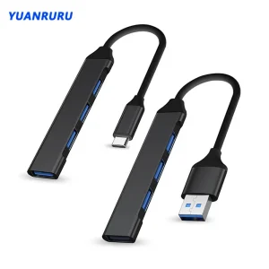 רכזת USB 3.0 - 4 פורטים - מפצל USB מהיר למחשב