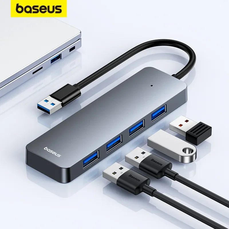 רכזת USB Baseus 4 פורטים - מפצל USB למחשב נייד