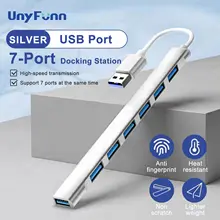 רכזת USB C 7-in-1, מפצל USB 3.0 למחשב נייד