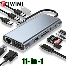 רכזת USB C - מתאם 8 ב-1 ל-MacBook ו-iPad