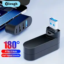 רכזת USB Elough Mini - 4 פורטים, העברת נתונים מהירה