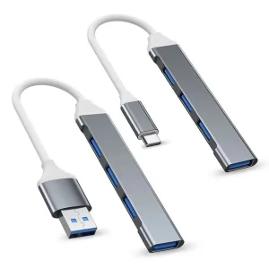 רכזת USB ניידת 4 ב-1 למחשב- טעינה מהירה