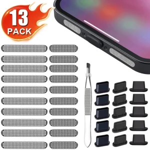 רשת הגנה לאבק - 13 יחידות לסלולרי iPhone Samsung Xiaomi