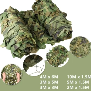 רשת הסוואה צבאית - ליער - 10Mx1.5M,4Mx6M