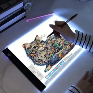 שולחן העתקה לד LED לילדים - לציור והעתקה