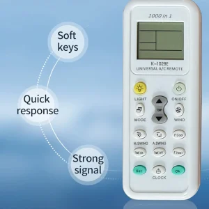 שלט אוניברסלי K1028E - מזגן דיגיטלי LCD 1000 ב-1
