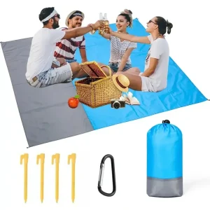 שמיכת חוף עמידה בחול 200x140 - מזרן פיקניק קל משקל