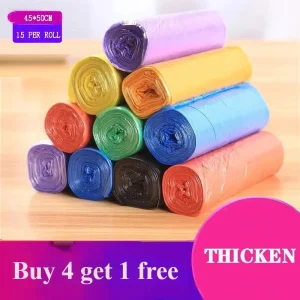 שקיות אשפה חד פעמיות למטבח - 5 גלילים