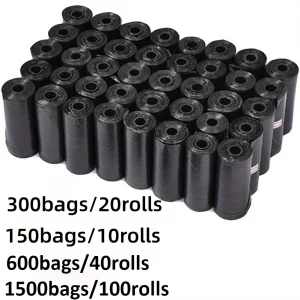 שקיות קקי לכלב - 300,1500 יחידות - עמידות וניידות