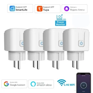 שקע חשמל חכם WiFi 20A - שליטה מרחוק, טיימר