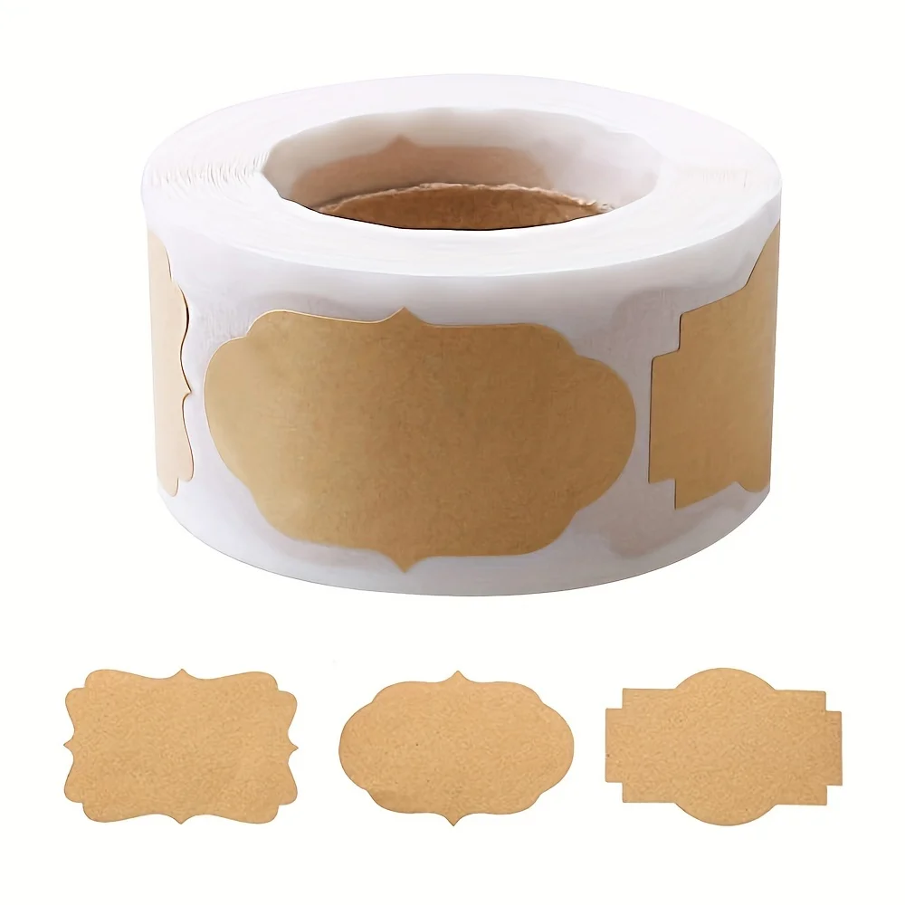 תוויות מתנה מגולגלות - 500 יח' - מדבקות נייר