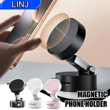 תושבת טלפון לרכב מגנטית 360- מעלות עם ואקום חזק