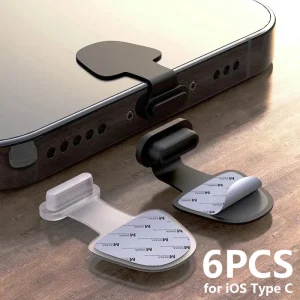 תקע נגד אבק לטעינה - iPhone 14, USB-C, סט