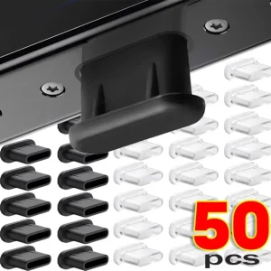 תקעי אבק Type-C סיליקון - הגנה למטען USB טלפון