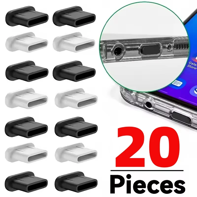 תקעי אבק סיליקון Type C - הגנה לאייפון וסמסונג