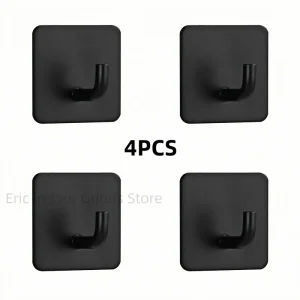 4 ווים לתלייה חזקים-מדבקת קיר, מגבות, בגדים