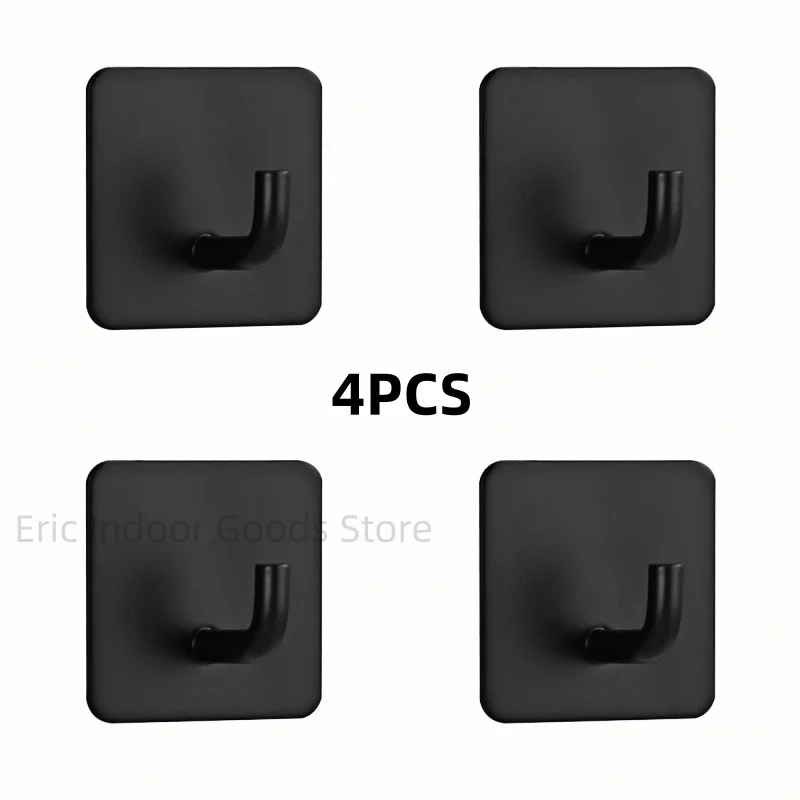 4 ווים לתלייה חזקים-מדבקת קיר, מגבות, בגדים