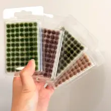 70 יחידות, דשא סטטי לקישוט מיניאטורי-גינה, DIY