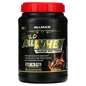 ALLMAX GOLD ALLWHEY חלבון מי גבינה שוקולד 907 גרם