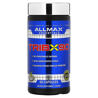 ALLMAX TribX90 750 מ"ג - תוסף טריבולוס 90 כמוסות